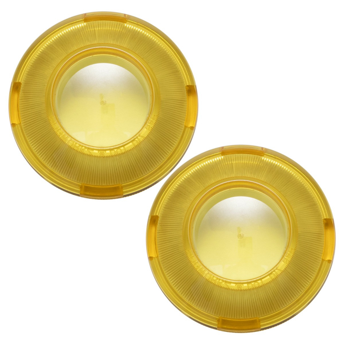 Hogworks Hogworkz® Gold Refractor Turn Signal Bullet Style Lens Covers for Harley-davidson®