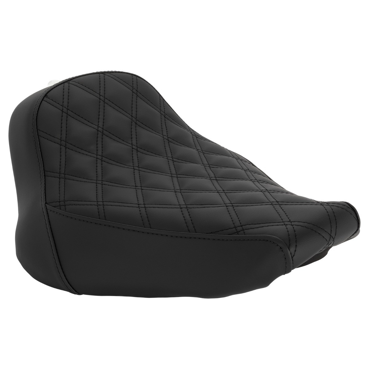 Hogworks Solo Seat for Wide Bobber Rear Fender | Harley® Fat Boy / Breakout '18-'25 (diamond / Black)
