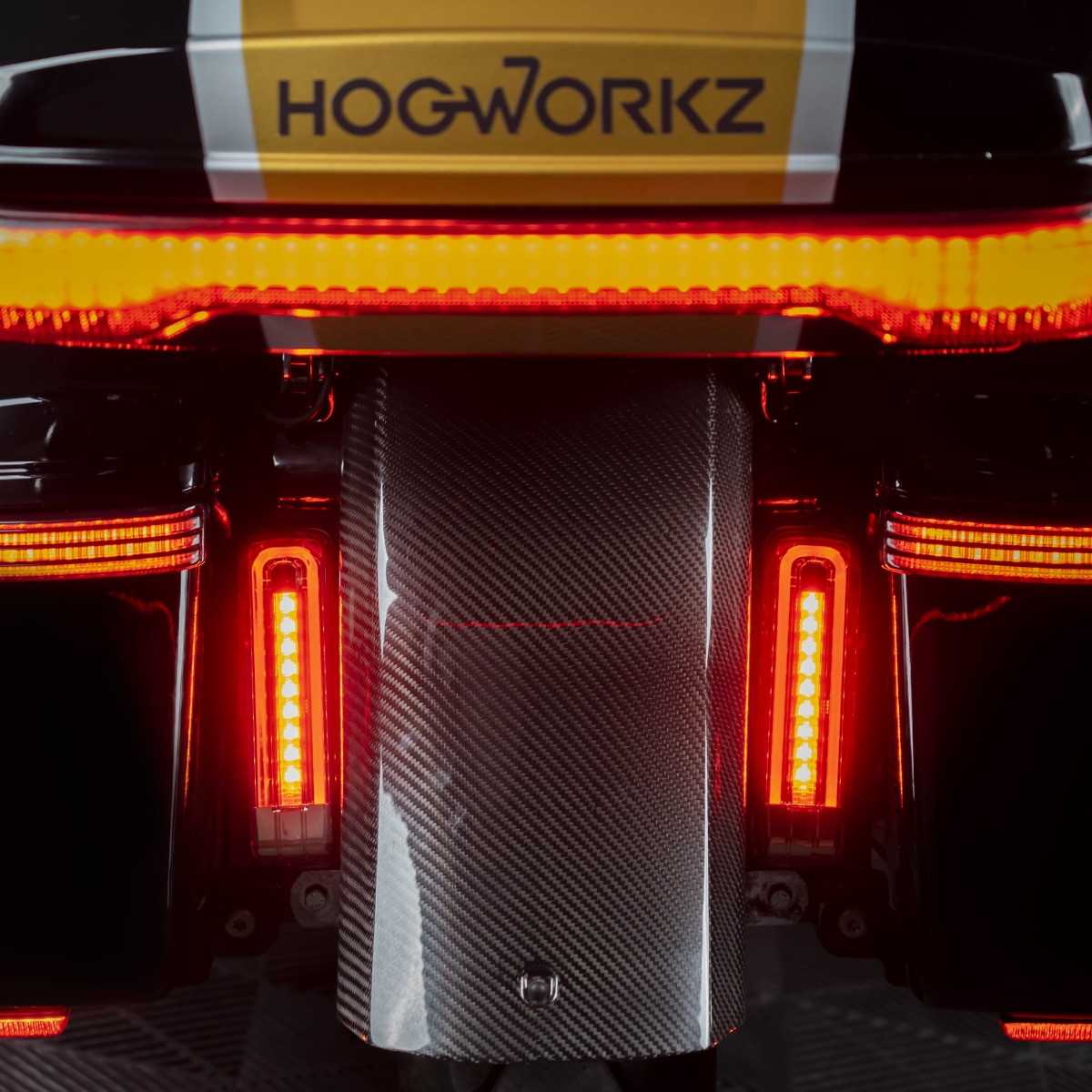 Hogworks Hogworkz® Lumipro Led Saddlebag Filler Inserts for Harley® Touring '14-'25 | Smoked Lens