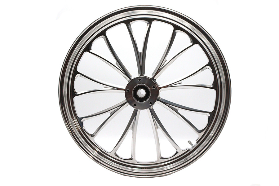 Ultima #37-621 - 21 inch x 2.15 inch Manhattan Front Wheel Polished Aluminum