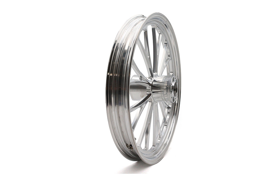 Ultima #37-621 - 21 inch x 2.15 inch Manhattan Front Wheel Polished Aluminum