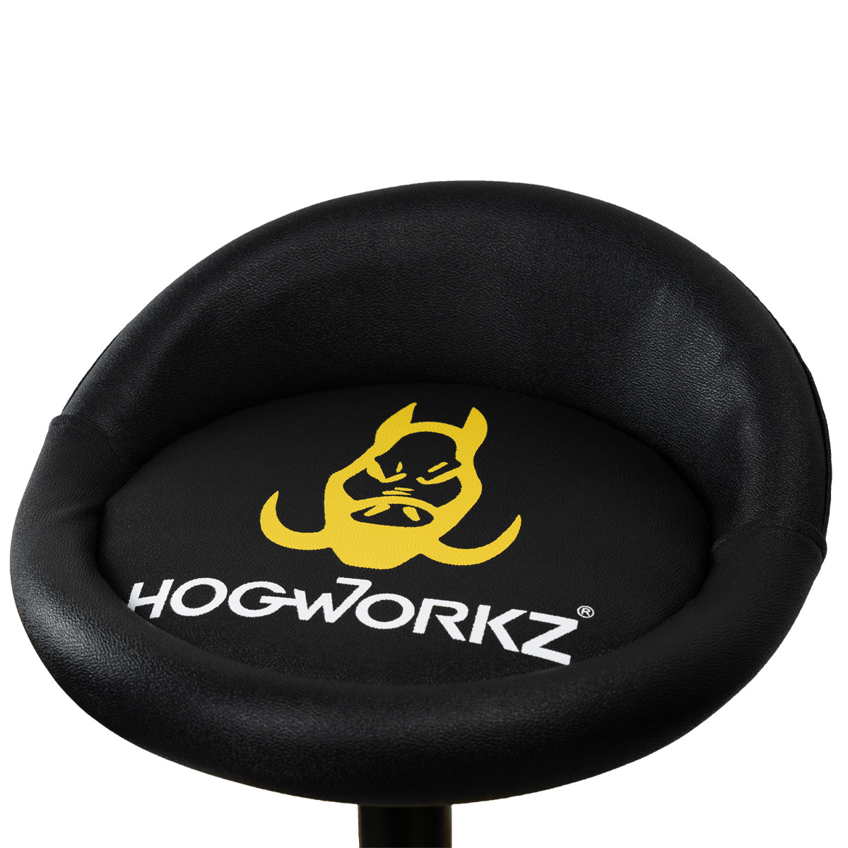 Hogworks Hogworkz® Logo Adjustable Rolling Shop Stool with Casters