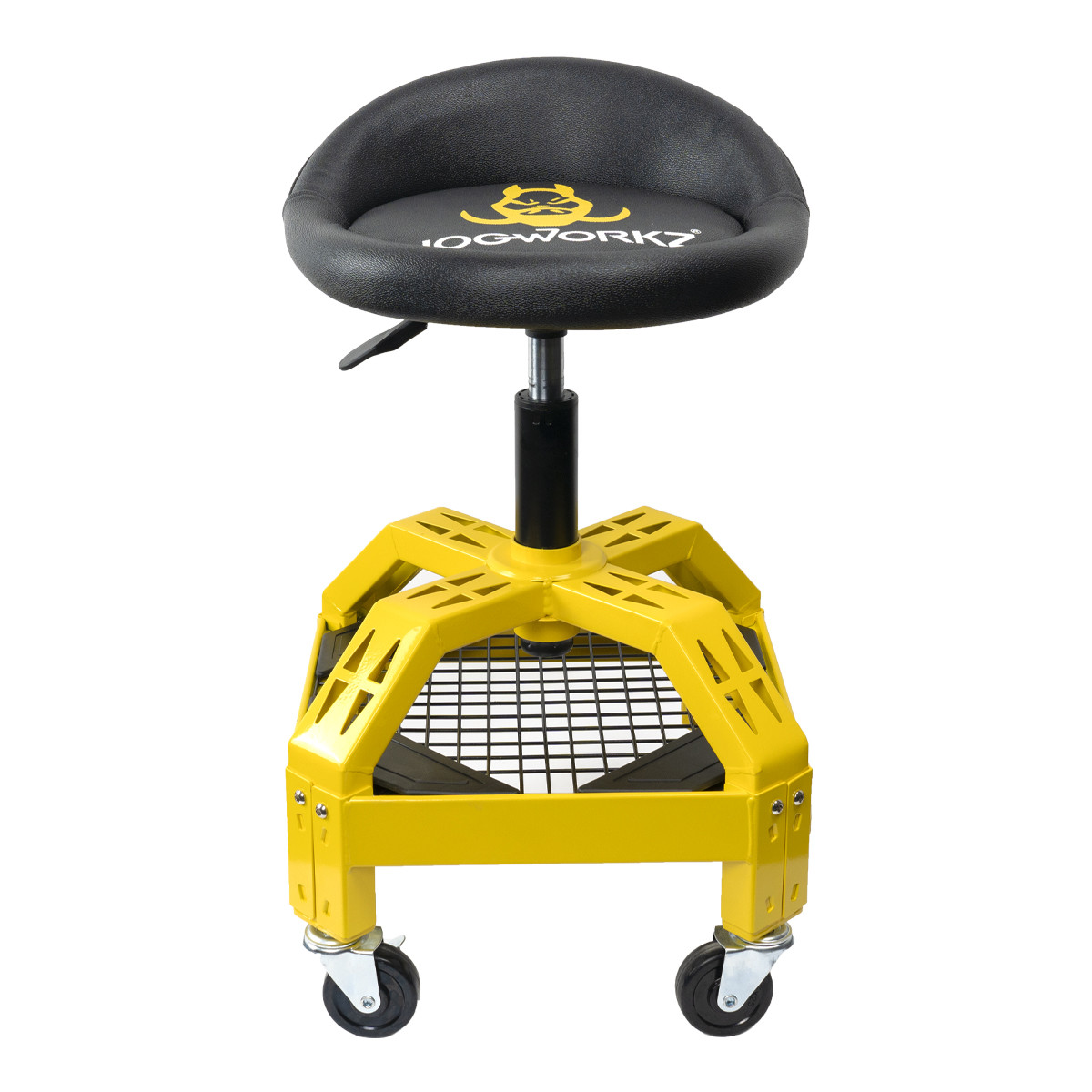 Hogworks Hogworkz® Logo Adjustable Rolling Shop Stool with Casters