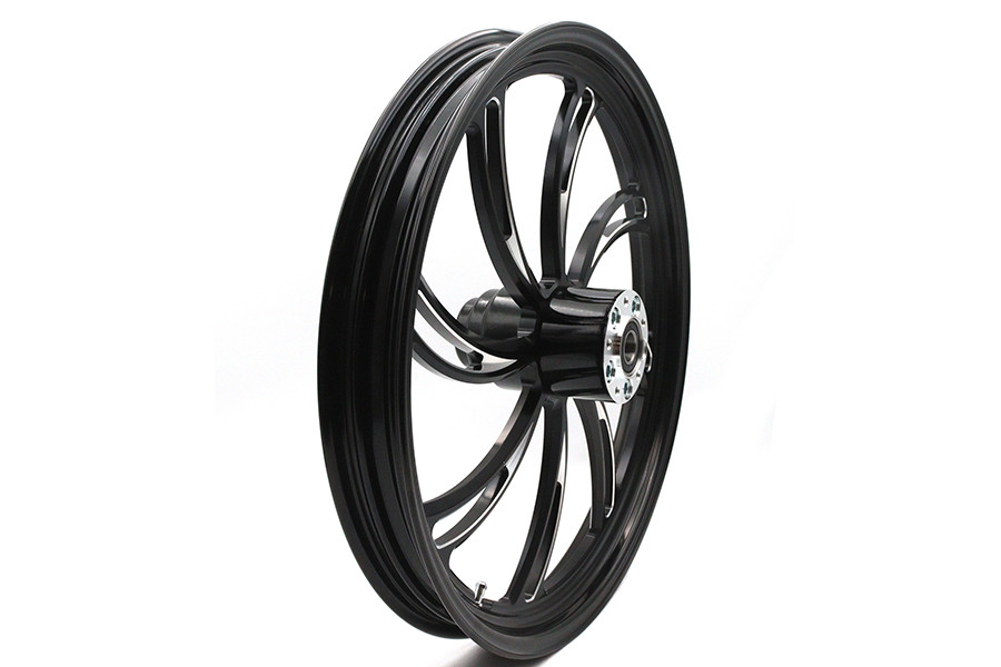 Ultima #37-824 - 21 inch x 2.15 inch Vortex Front Wheel Black Cut
