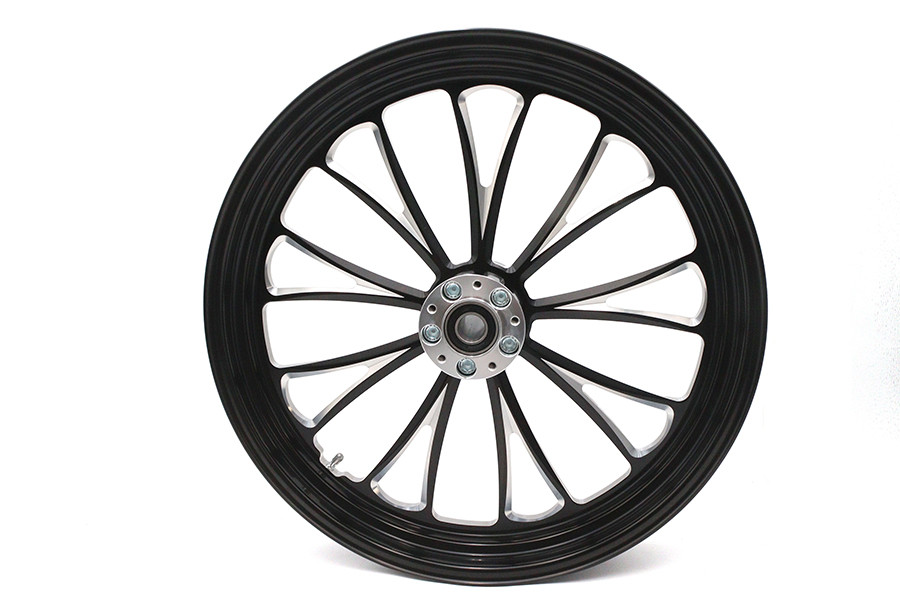 Ultima #37-667 - 21 inch x 3.5 inch Manhattan Front Wheel Black Cut
