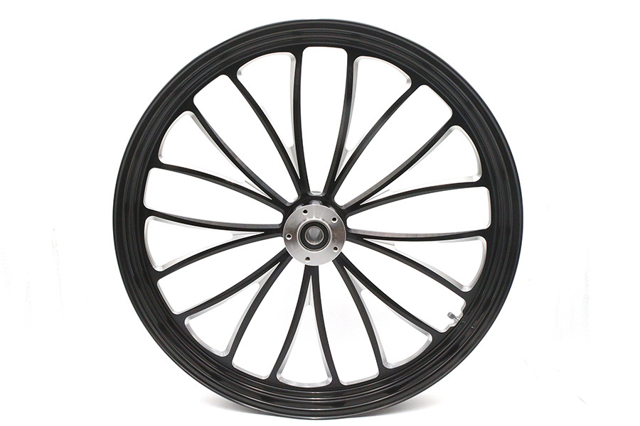 Ultima #37-661 - 26 inch x 3.5 inch Manhattan Front Wheel Black Cut