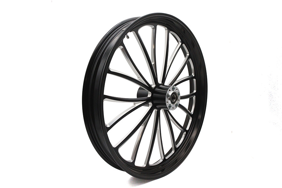 Ultima #37-661 - 26 inch x 3.5 inch Manhattan Front Wheel Black Cut