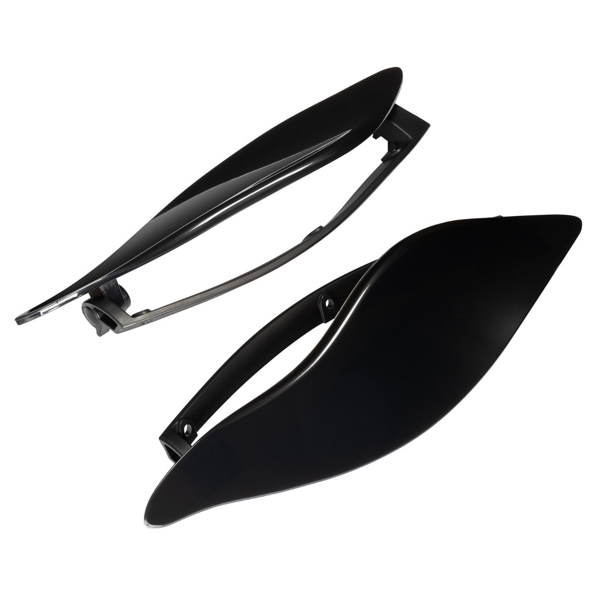 Hogworks Adjustable Batwing Air Deflectors for Harley® Touring '14-'25 - Dark Smoke