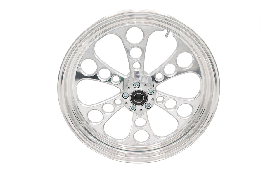 Ultima #37-615 - 18 inch x 3.5 inch Kool Kat Front Wheel Polished Aluminum