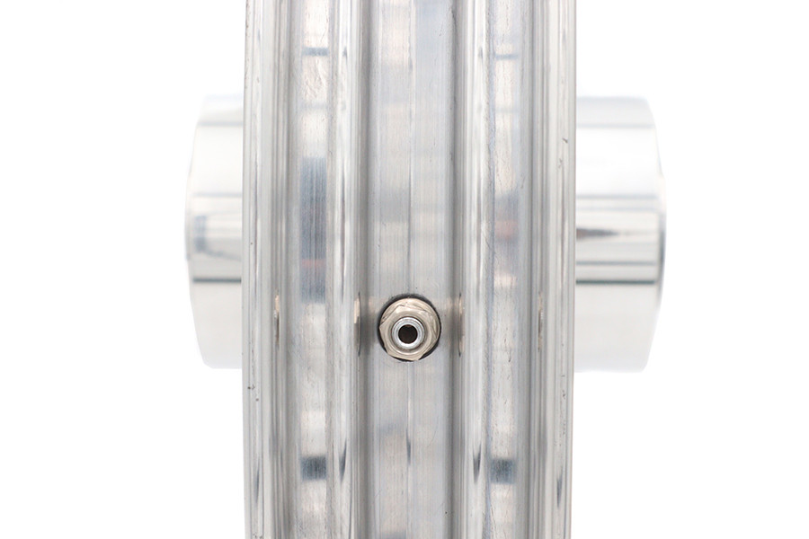 Ultima #37-920 - 21 inch x 2.15 inch Revolver Front Wheel Polished Aluminum