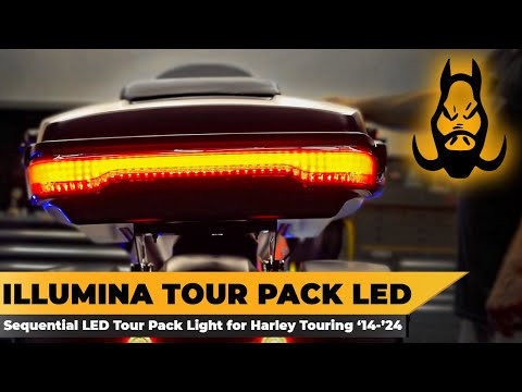 Hogworks Hogworkz® Illumina Sequential Tour Pack Led Light for Harley® Touring '14-'25 | Smoked Lens