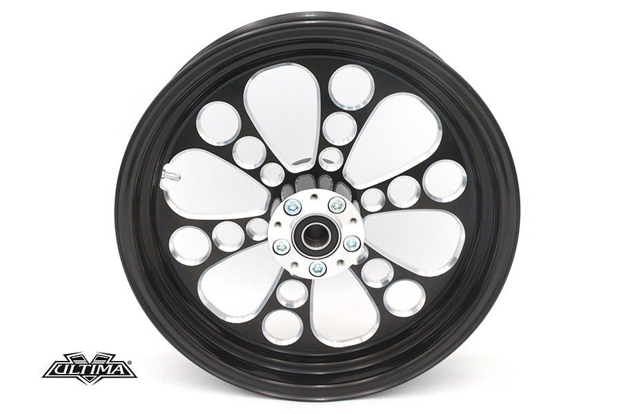 Ultima #37-650 - 16 inch x 3.5 inch Kool Kat Front Wheel Black Cut