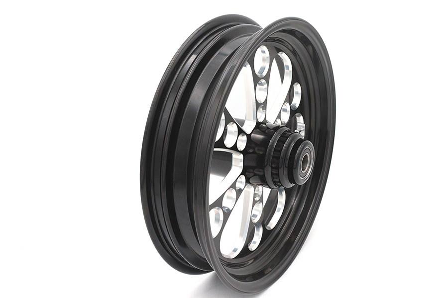 Ultima #37-650 - 16 inch x 3.5 inch Kool Kat Front Wheel Black Cut