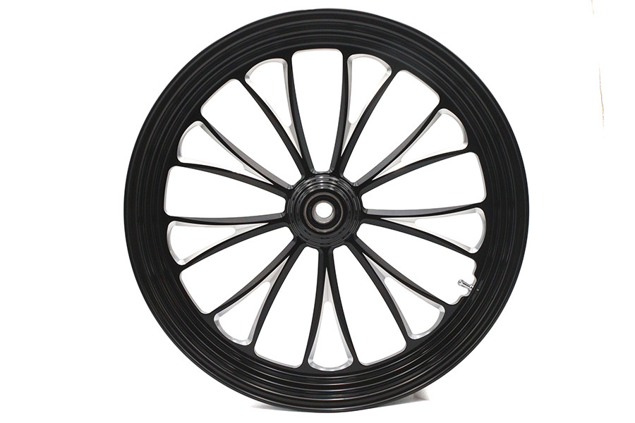 Ultima #37-666 - 21 inch x 3.5 inch Manhattan Front Wheel Black Cut
