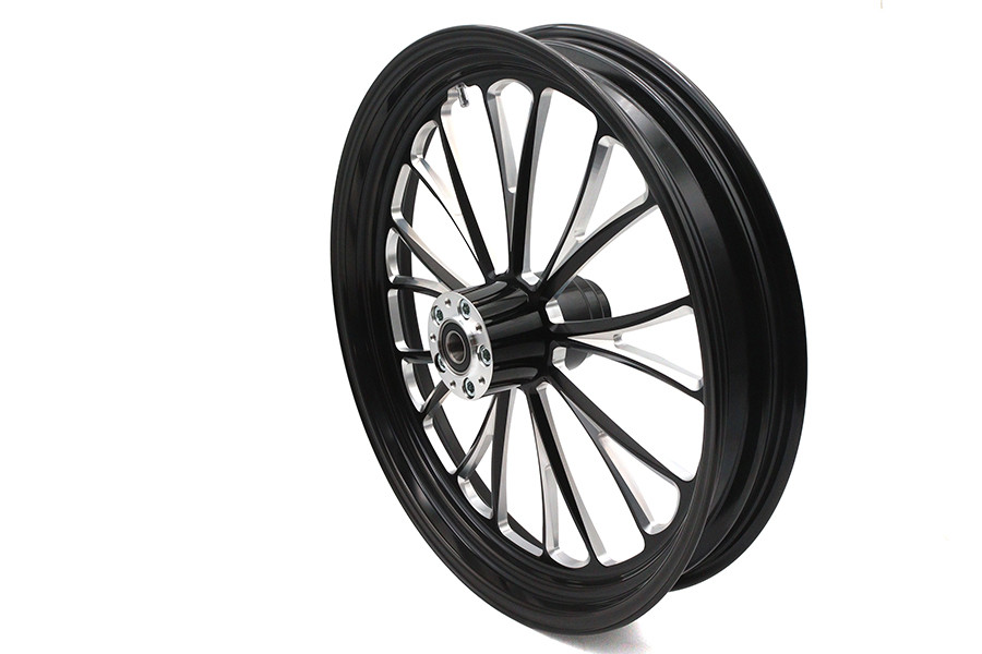 Ultima #37-666 - 21 inch x 3.5 inch Manhattan Front Wheel Black Cut