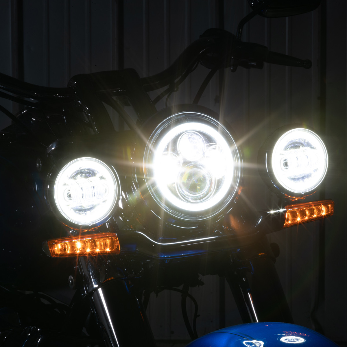Hogworks 7" Led Chrome Halomaker® Headlight for Harley® Softail '18-'25