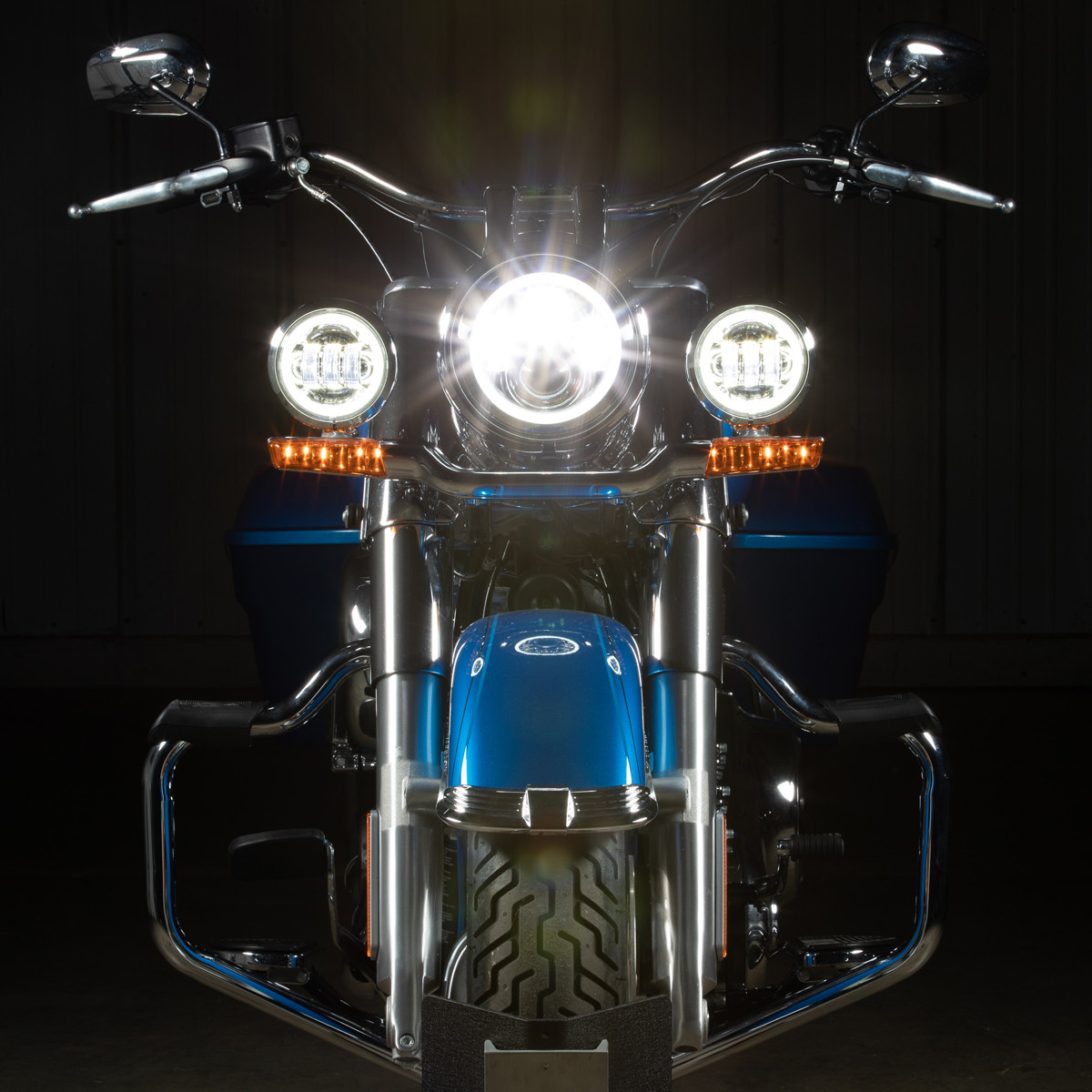 Hogworks 7" Led Chrome Halomaker® Headlight for Harley® Softail '18-'25