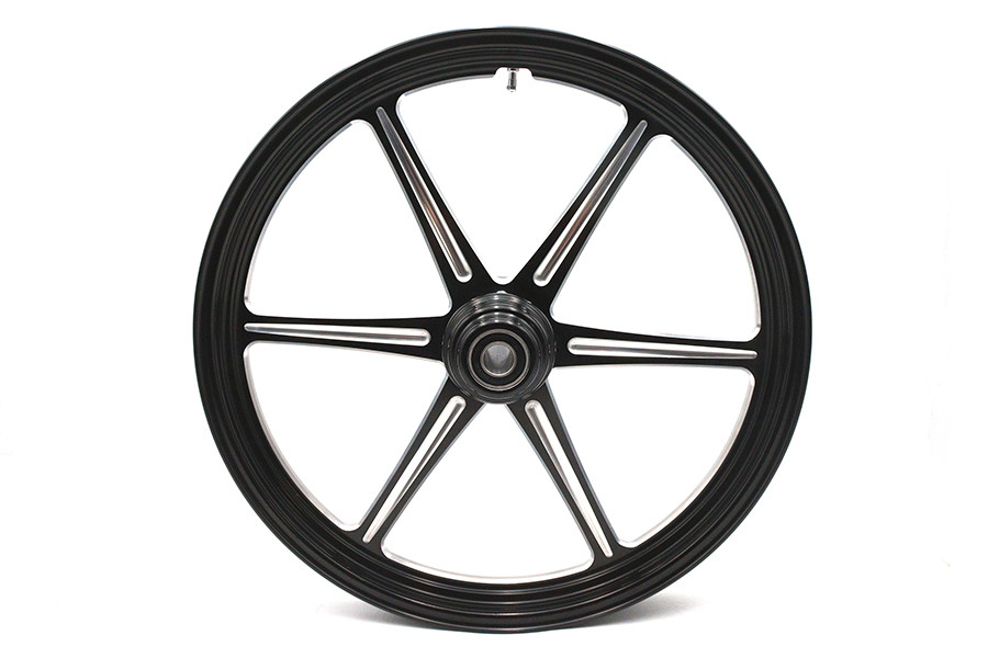 Ultima #37-930 - 21 inch x 2.15 inch Revolver Front Wheel Black Cut