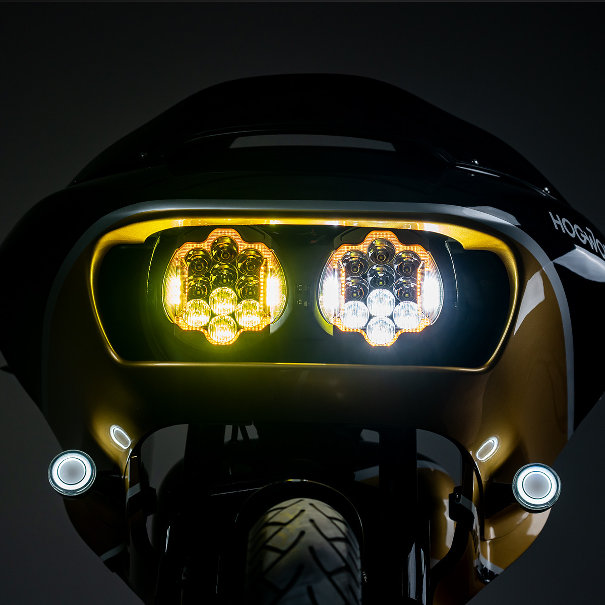Hogworks Sabertooth Performance Led Headlight for Harley® Road Glide '15-'25
