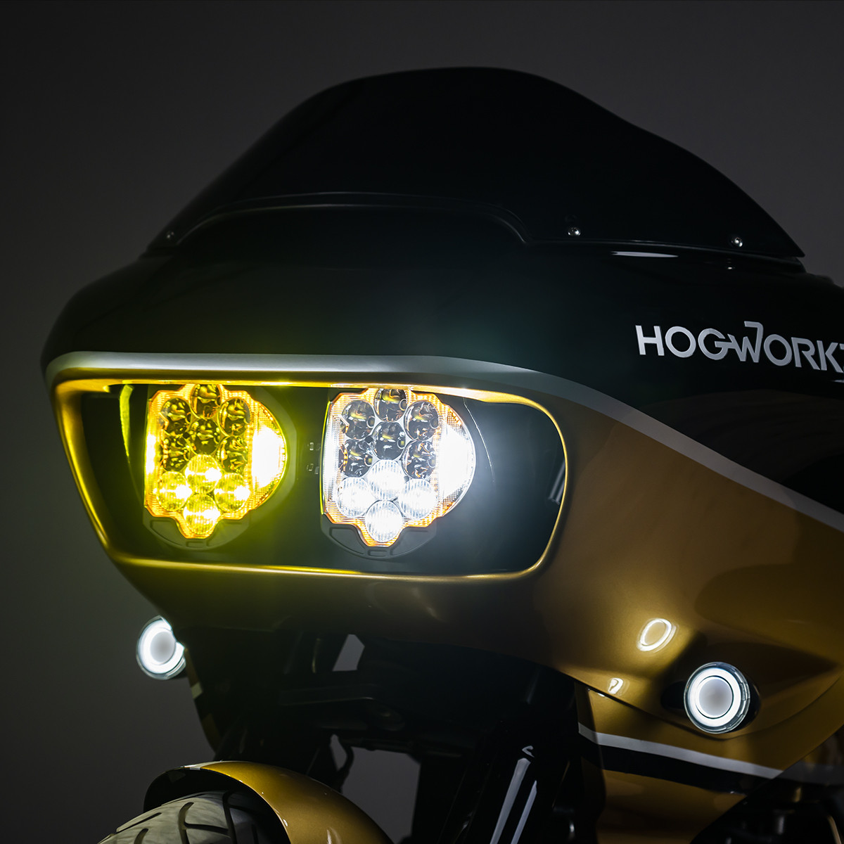 Hogworks Sabertooth Performance Led Headlight for Harley® Road Glide '15-'25