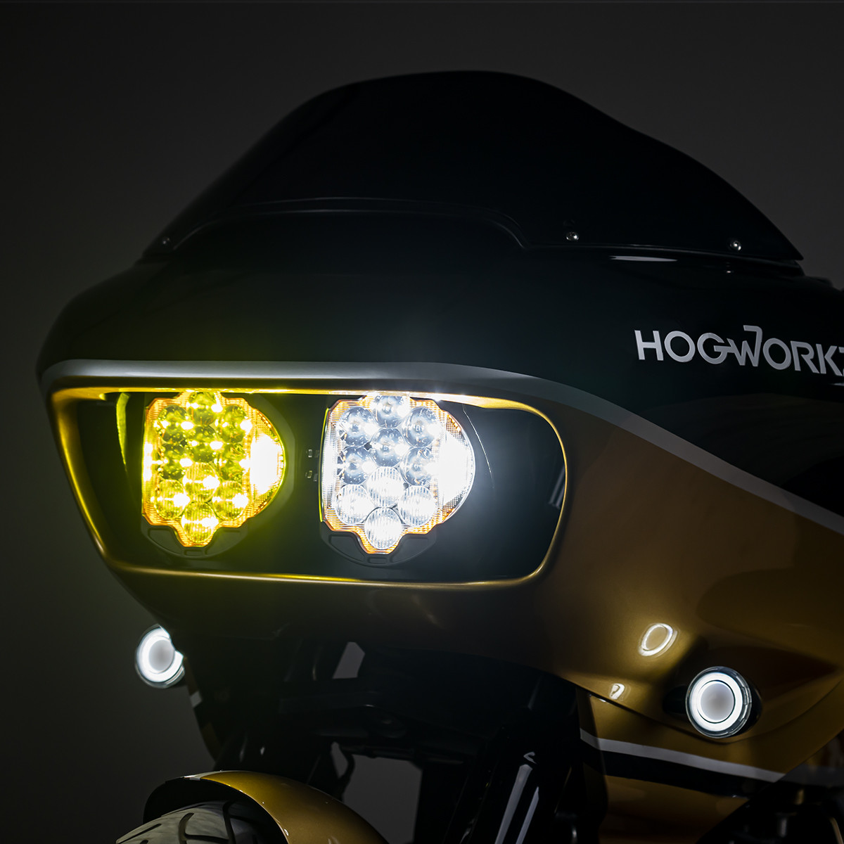 Hogworks Sabertooth Performance Led Headlight for Harley® Road Glide '15-'25