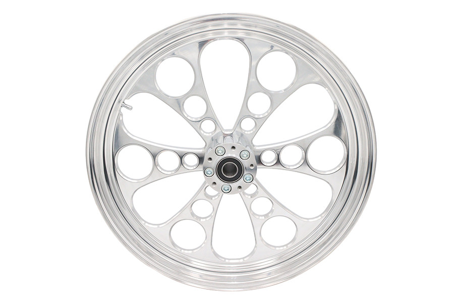 Ultima #37-602 - 21 inch x 3.5 inch Kool Kat Front Wheel Polished Aluminum