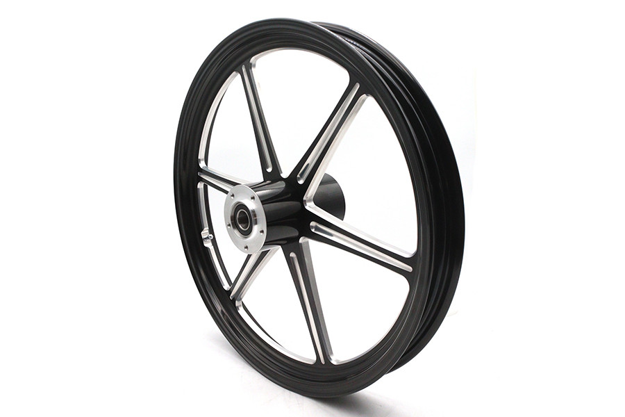 Ultima #37-931 - 21 inch x 2.15 inch Revolver Front Wheel Black Cut
