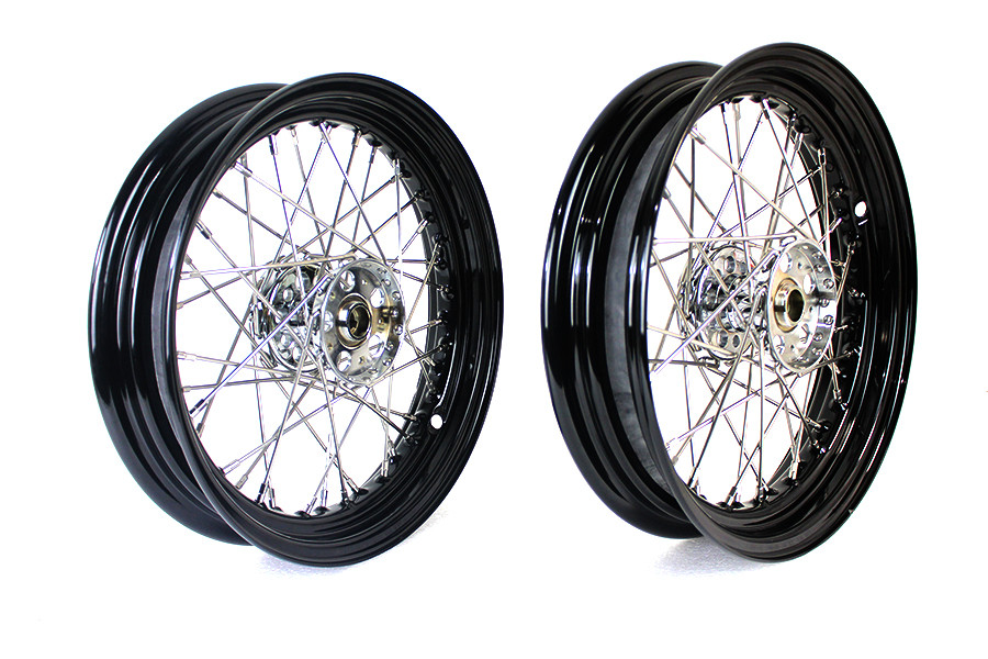 V-Twin - 16 inch x 3.00 inch Servi-Car Rear Wheel Set