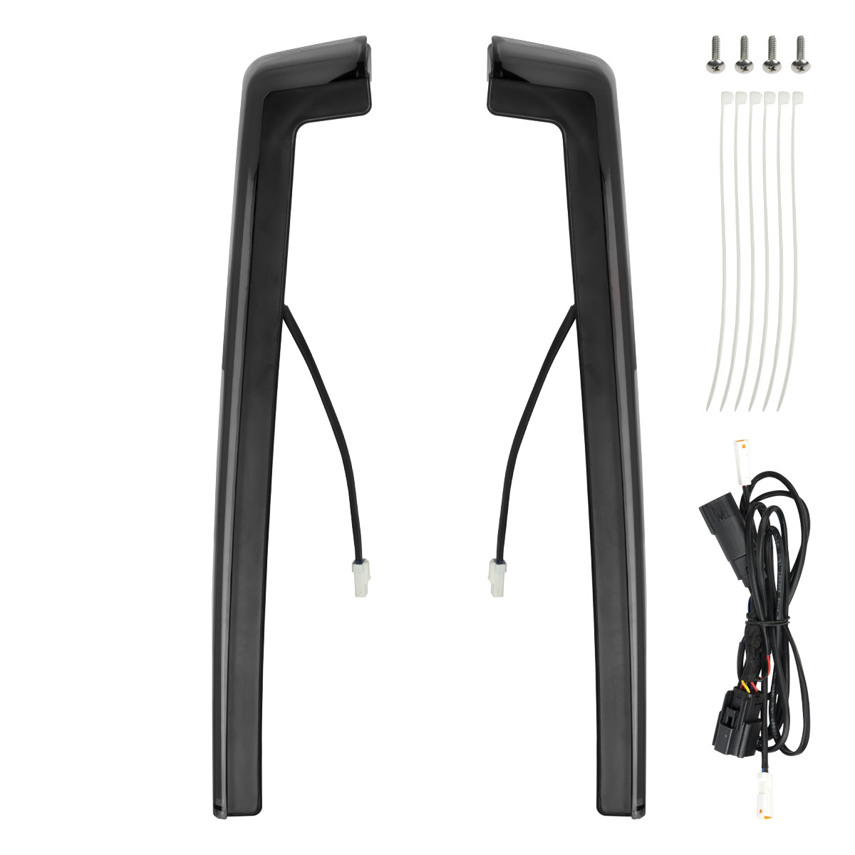 Hogworks Hogworkz® Lumipro Led Side Markers for Harley® '14-'25 Oem King Tour Pack - Smoked