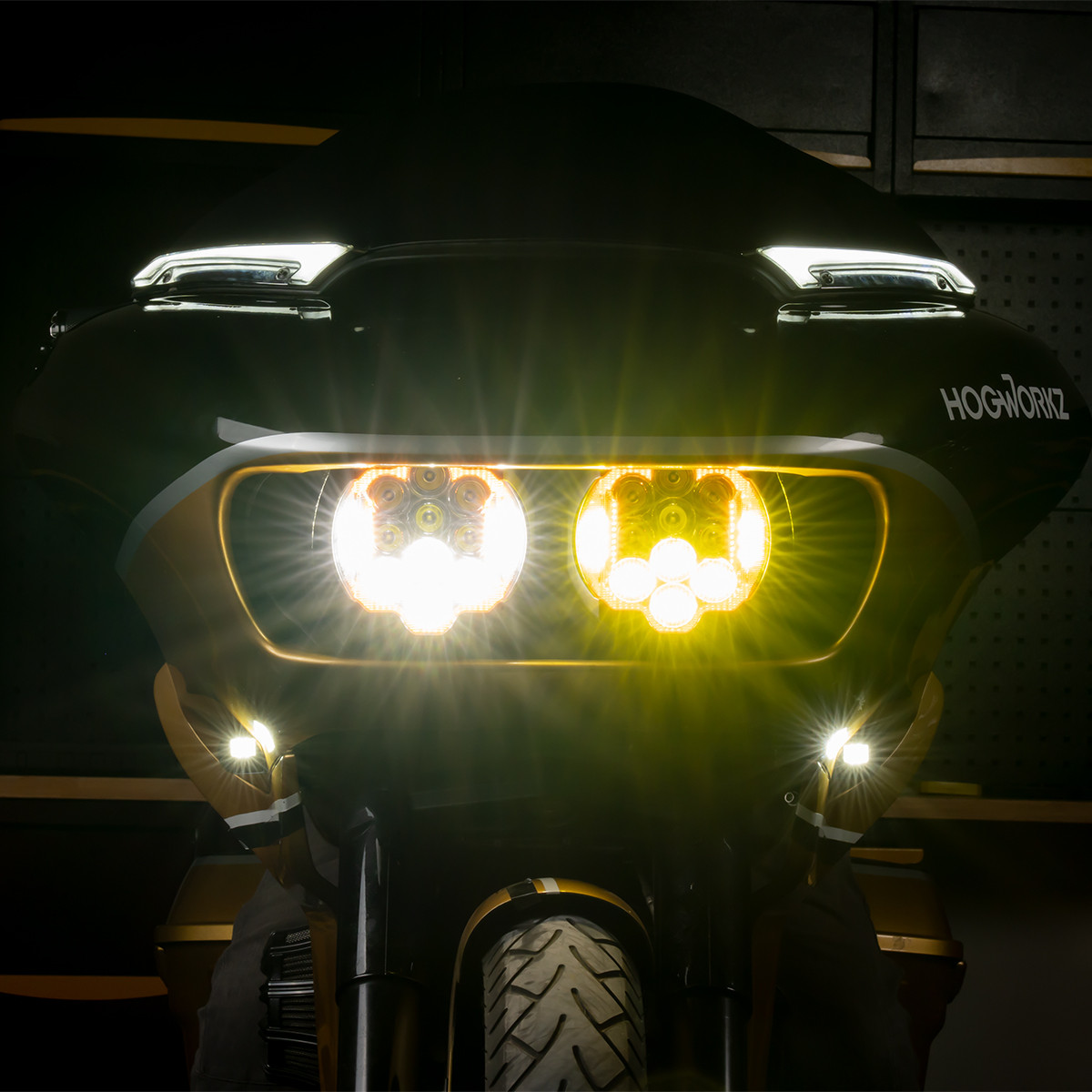 Hogworks Hogworkz® Led Podz Turn Signals for Harley® Road Glide '15-'25 - Black