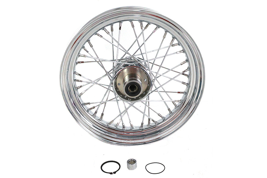 V-Twin #64353 - 16 inch x 3.00 inch Replica Front Spoke Wheel