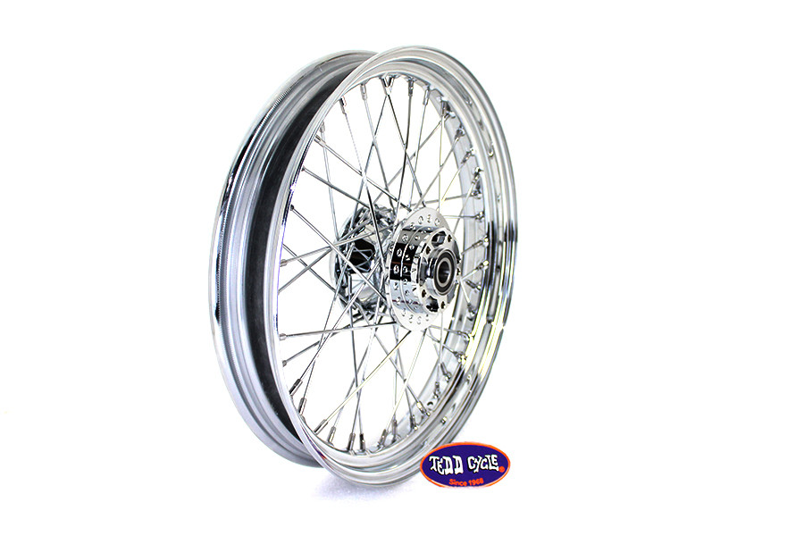 V-Twin #64427 - 19 inch x 2.50 inch Replica Front Spoke Wheel