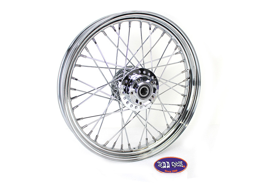 V-Twin #64427 - 19 inch x 2.50 inch Replica Front Spoke Wheel