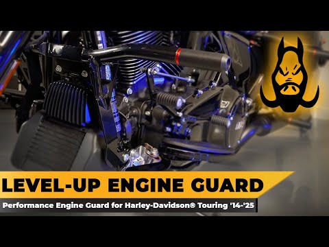 Hogworks Hogworkz® Black Level-up Performance Engine Guard for Harley® Touring '23.5-'25