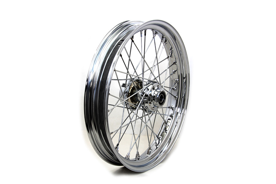 V-Twin #64563 - 21 inch x 3.25 inch Front Spoke Wheel Chrome