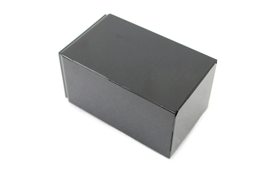 V-Twin #D-2626 - H-2 Steel Battery Box Black