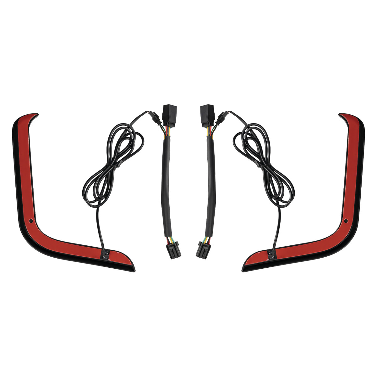 Hogworks Hogworkz® Lumipro Lower Vented Fairing Leds for Harley® Touring '96-'13 | Black
