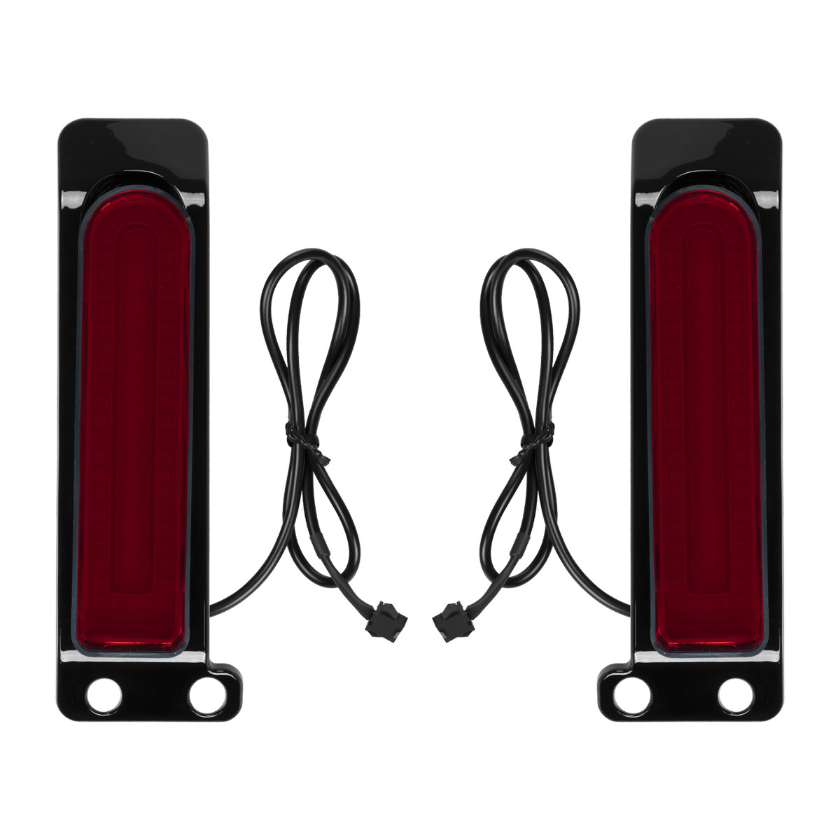 Hogworks Hogworkz® Fuze Led Saddlebag Filler Inserts for Harley® Touring '14-'25 | Red Lens