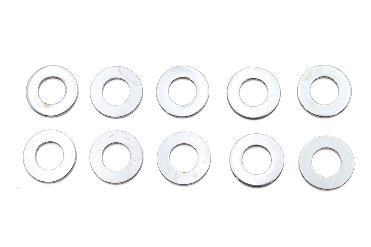 V-Twin #7055 *QTY 10'S* - Chrome Shock Stud Washers 1/2 inch Hole