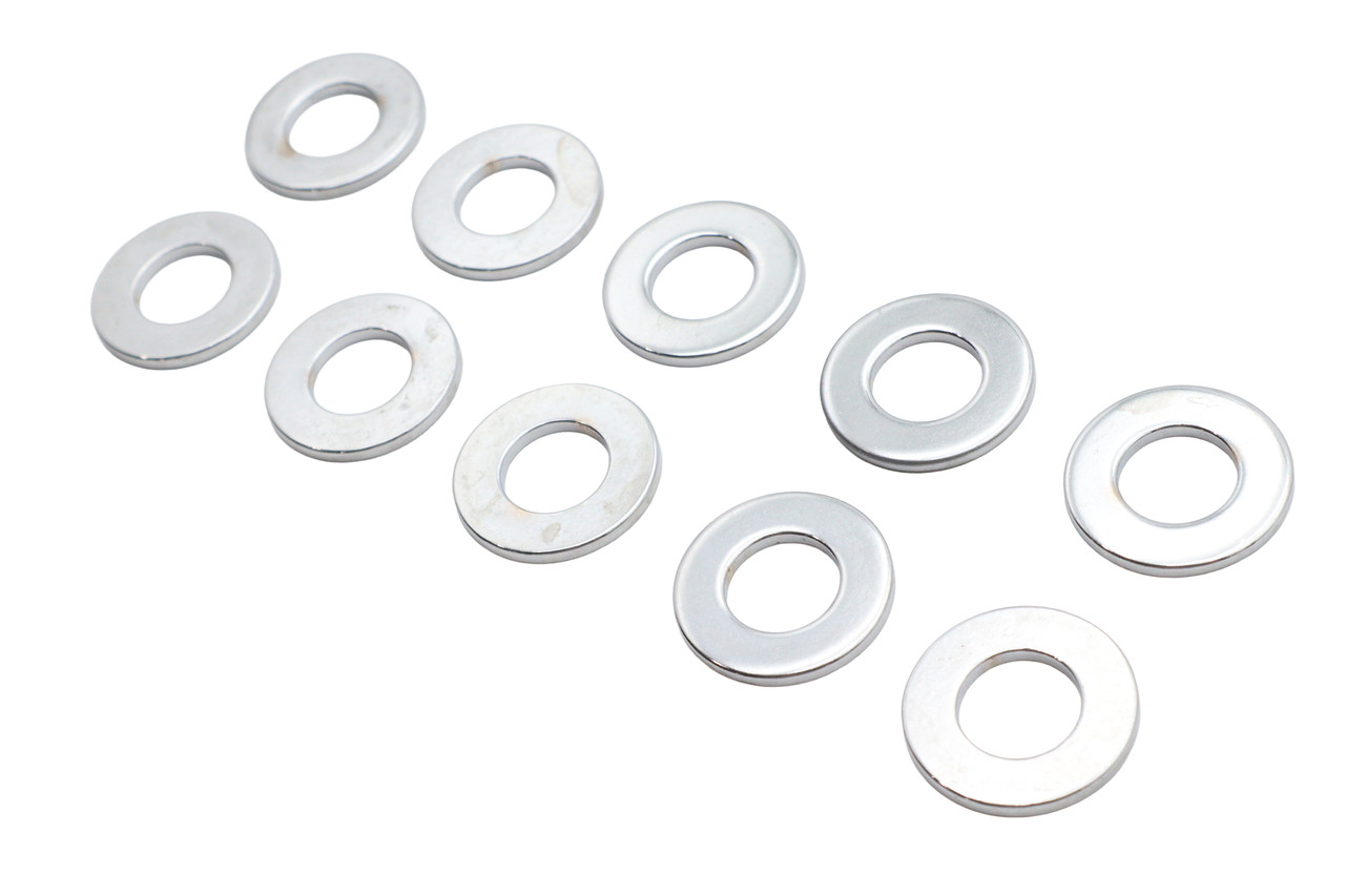 V-Twin #7055 *QTY 10'S* - Chrome Shock Stud Washers 1/2 inch Hole