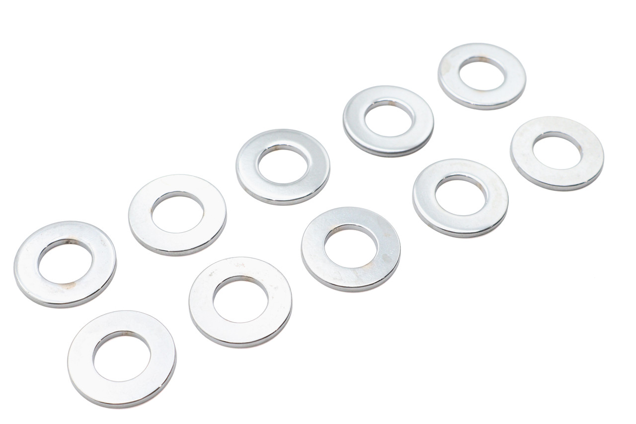 V-Twin #7055 *QTY 10'S* - Chrome Shock Stud Washers 1/2 inch Hole
