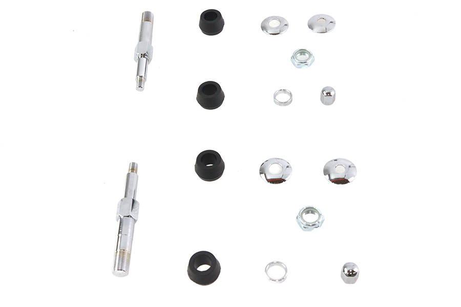 V-Twin #7063CP - Chrome Upper Rear Shock Stud Kit