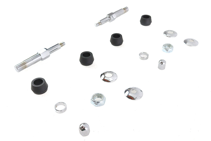 V-Twin #7063CP - Chrome Upper Rear Shock Stud Kit