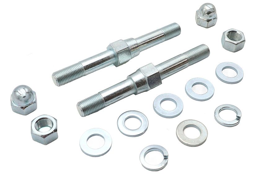 V-Twin #63217DZ - Upper Shock Stud Mount Kit Zinc