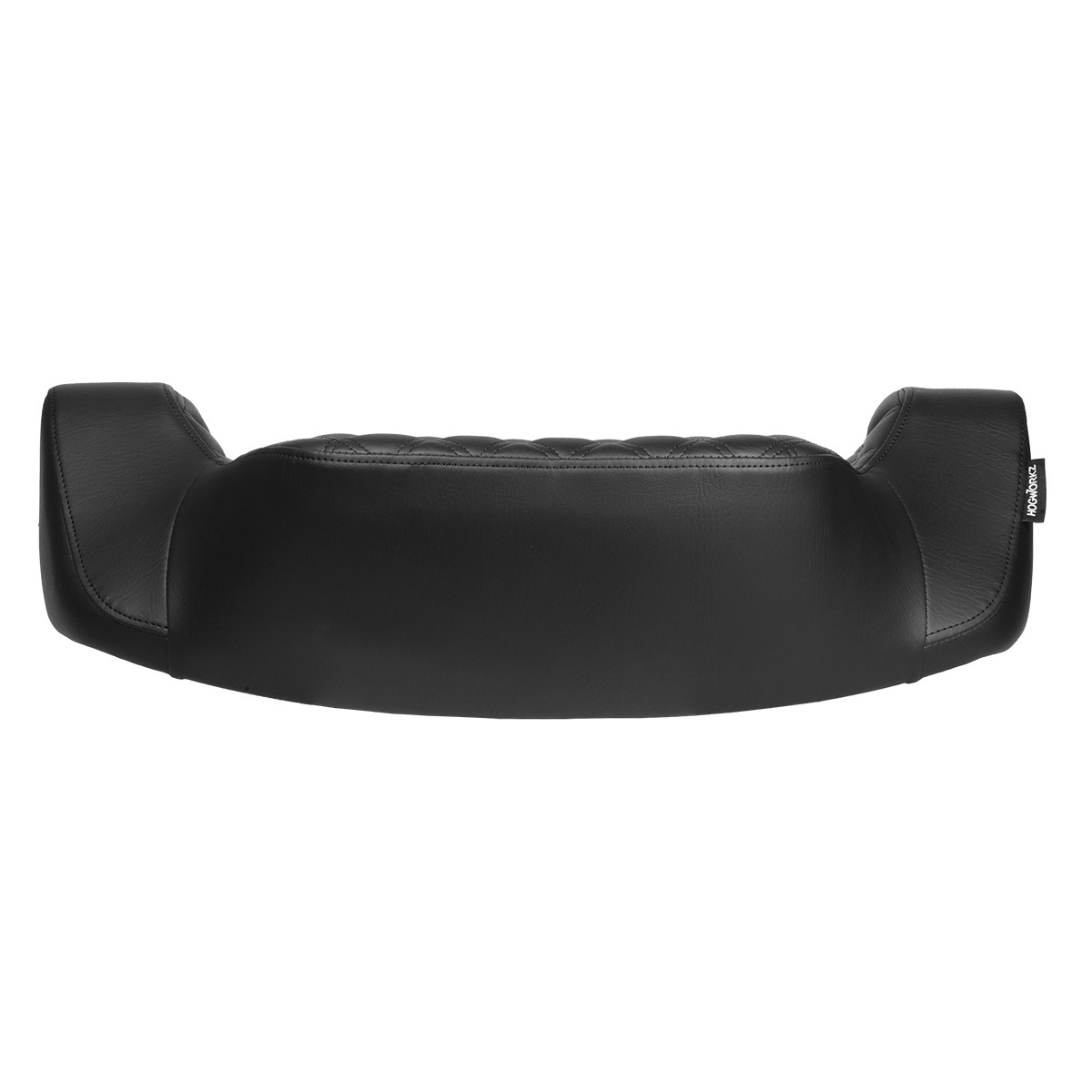 Hogworks Hogworkz® Diamond Stitched Chopped Tour Pack Backrest Pad | Black Stitching