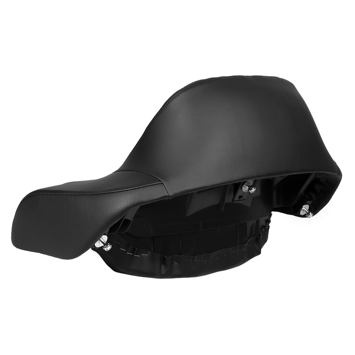 Hogworks Hogworkz® Diamond Stitched Chopped Tour Pack Backrest Pad | Black Stitching