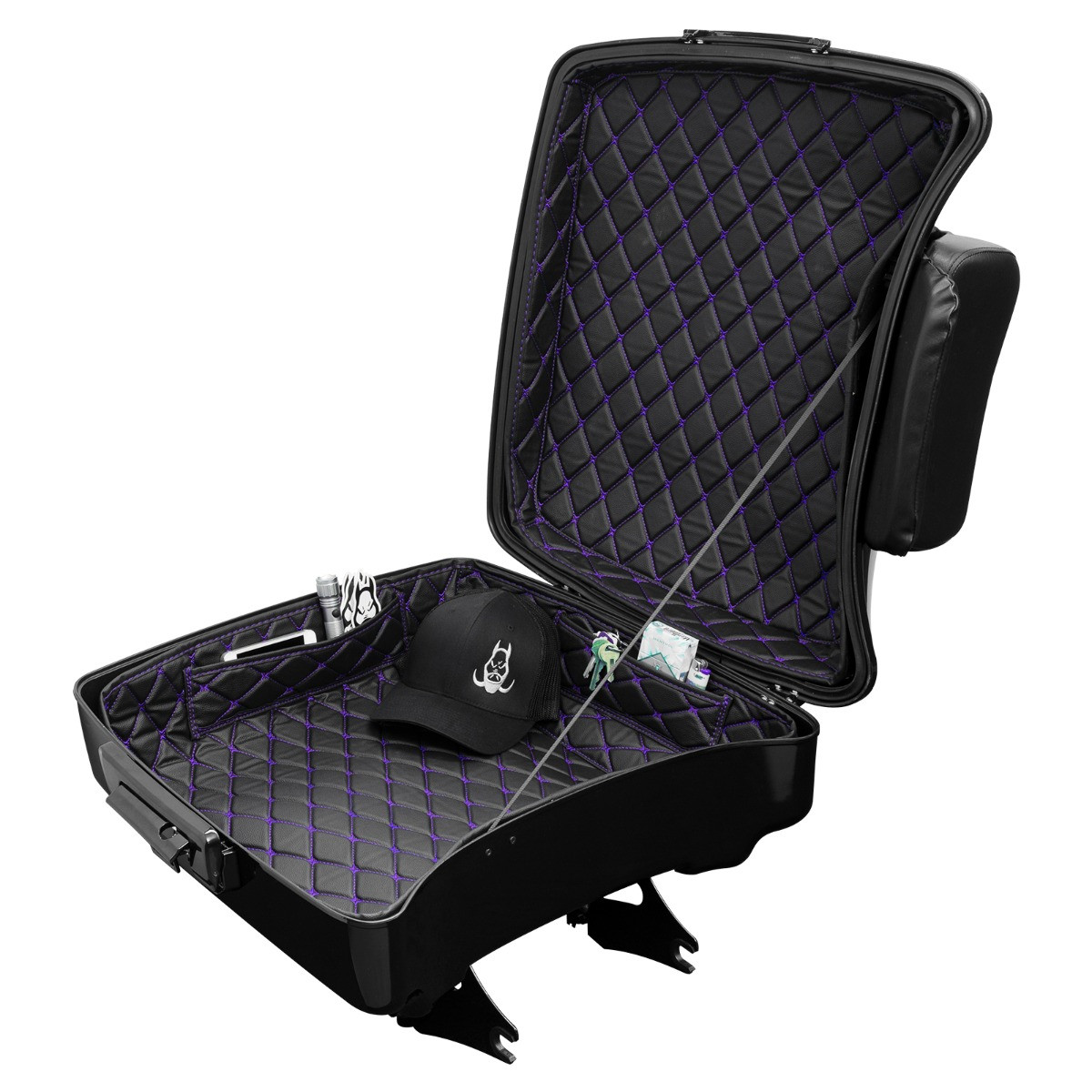 Hogworks Hogworkz® Chopped Tour Pack Liner | Black w/ Purple Stitching