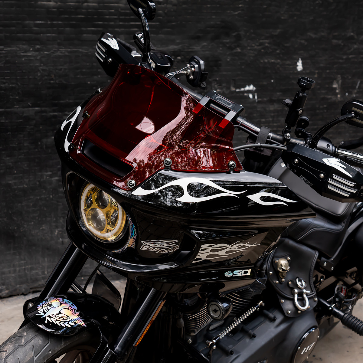 Hogworks Hogworkz® Flowz 6" Windshield for Harley® Low Rider ST '22-'25 | Red