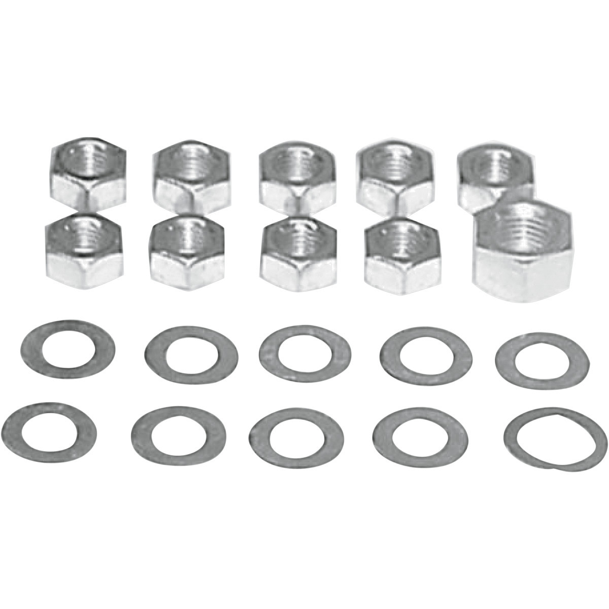 Colony #8113-20 - Nuts with Washers Kit - Transmission Side Cover/Clutch Arm - Cadmium Plated