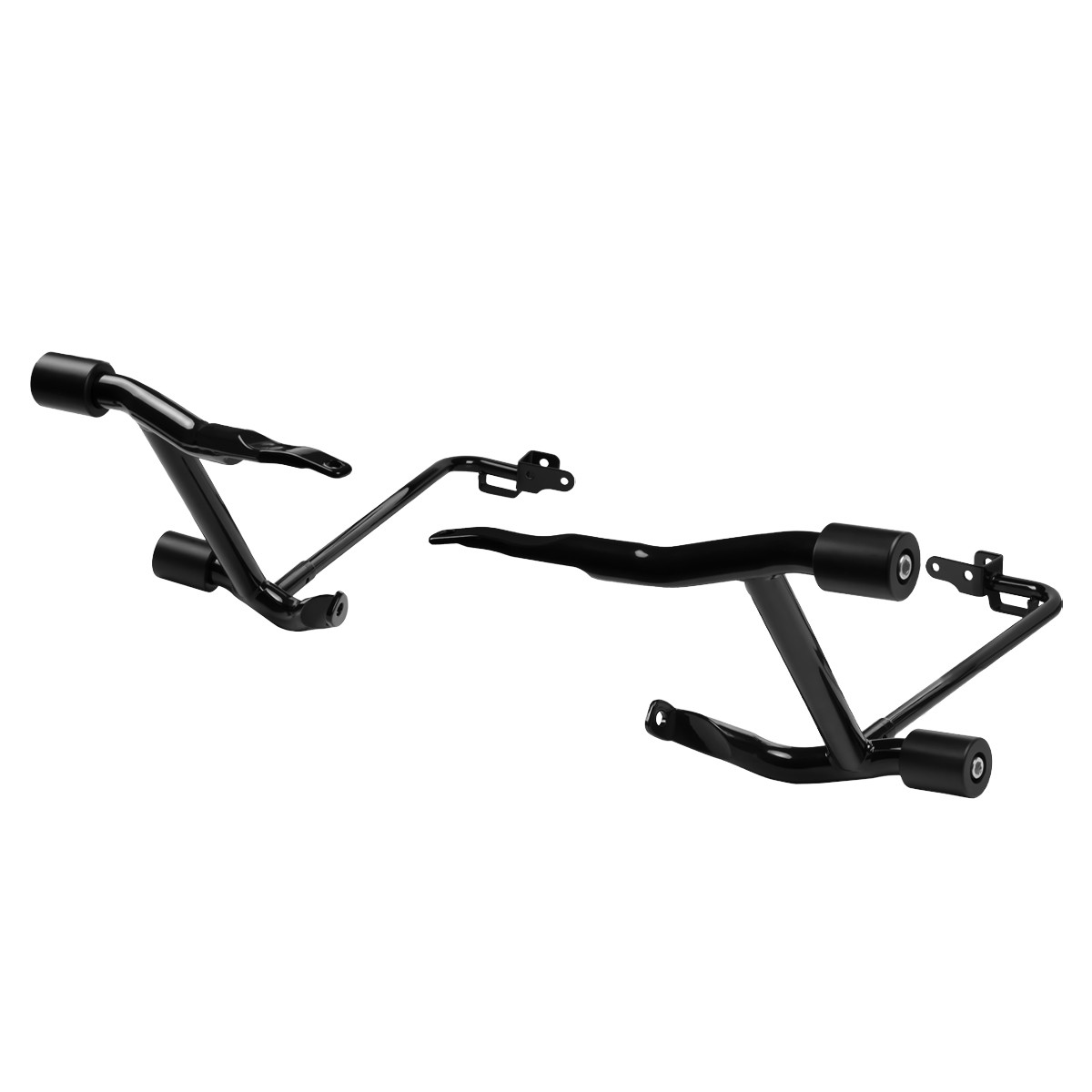 Hogworks Hogworkz® Black Double Barrel Saddlebag Guards for Harley® Touring '23.5-'25